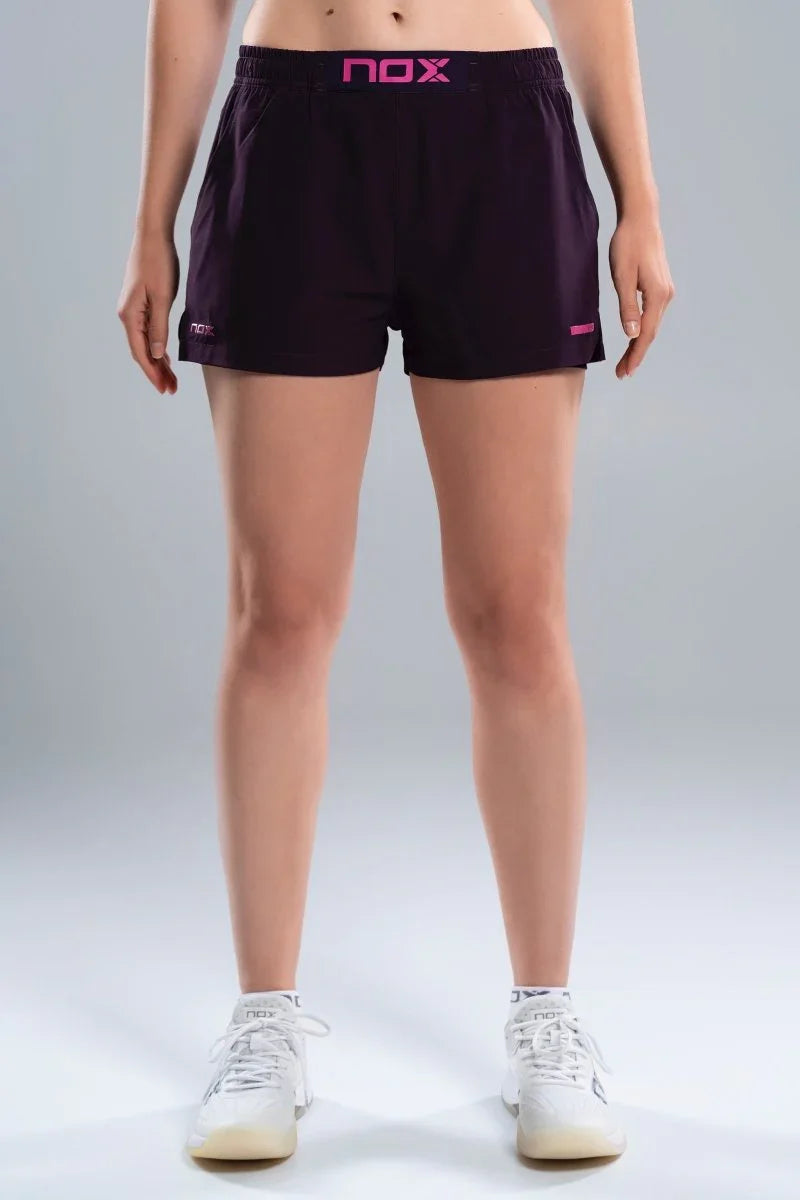 2026 Nox Womens Pro padel shorts (Deep Purple) - view 7