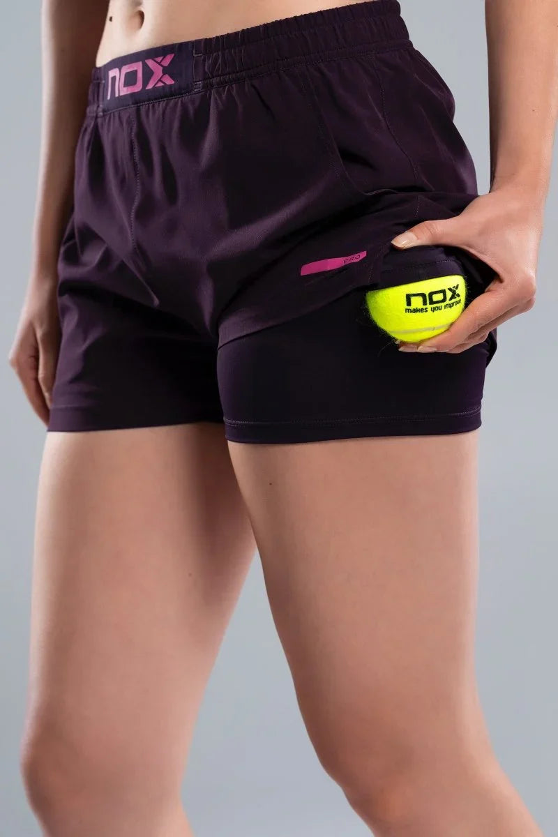 2026 Nox Womens Pro padel shorts (Deep Purple) - view 5