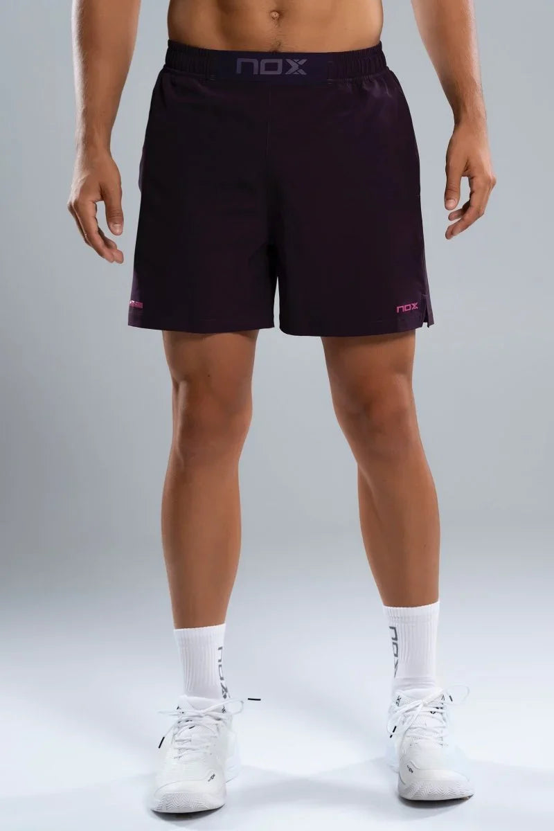 2026 Nox Men's PRO padel shorts (Blackberry) - view 2