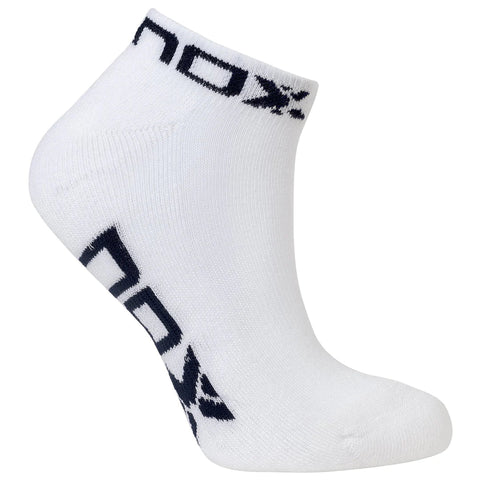 Nox Ladies Performance Ankle padel socks (White/Blue) - front view