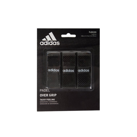 Adidas Overgrip 3 Pack, Black - three-pack in retail packaging