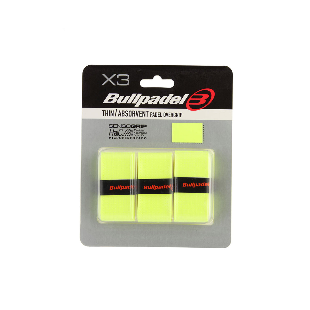 BULLPADEL - Grip 3 Pack, Lumo Green
